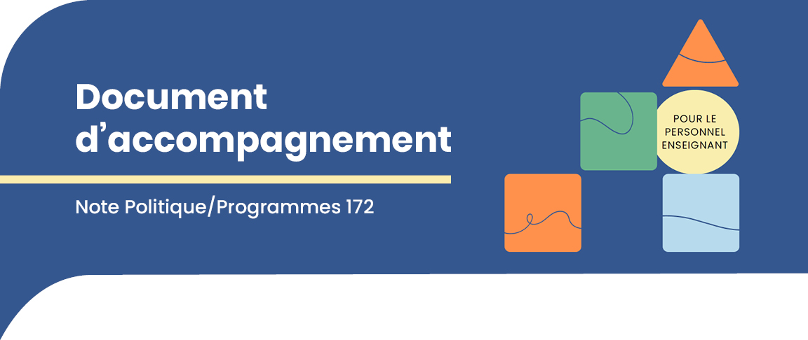 Document d'accompagnement à l'intention du personnel enseignant