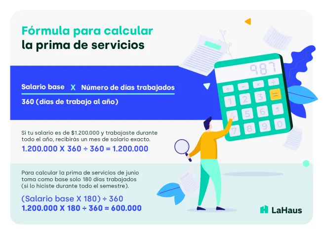 ¿Cómo calcular la prima de servicios? - La Haus