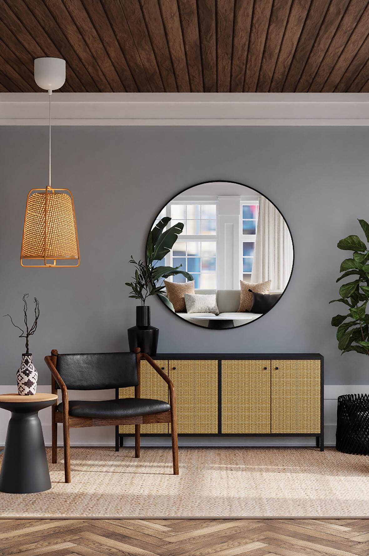 Espejos decorativos frente a ventana - La Haus