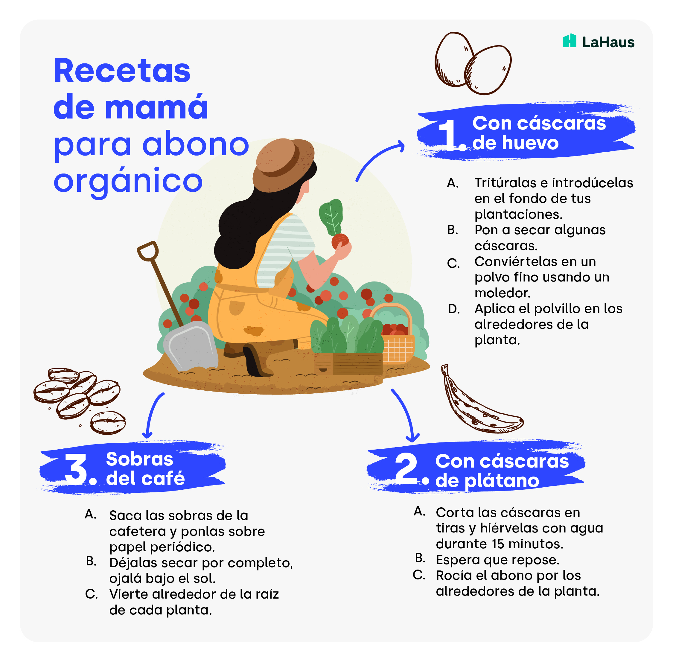 Recetas abono orgánico - Consejos de mamá - La Haus
