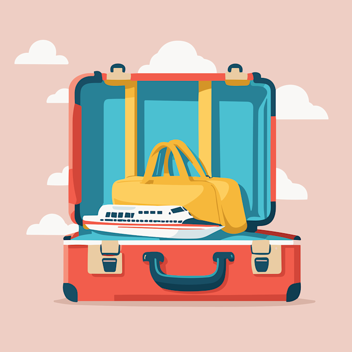 Illustration image of luggage for travel
