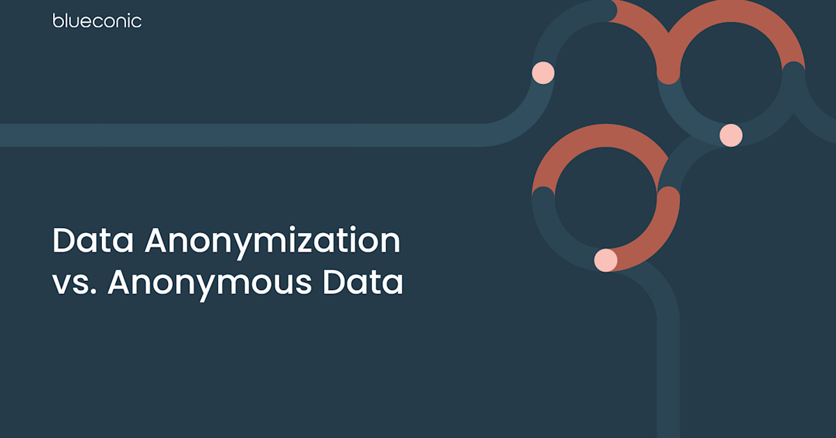 Data Anonymization vs. Anonymous Data | BlueConic