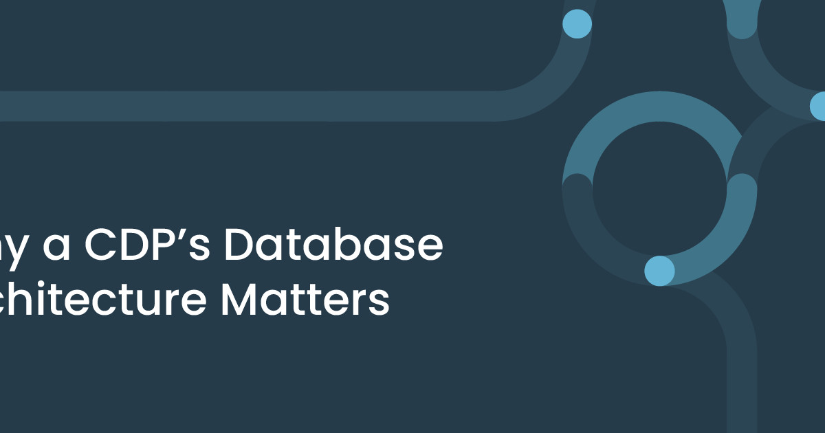 Why a CDP’s Database Architecture Matters | BlueConic