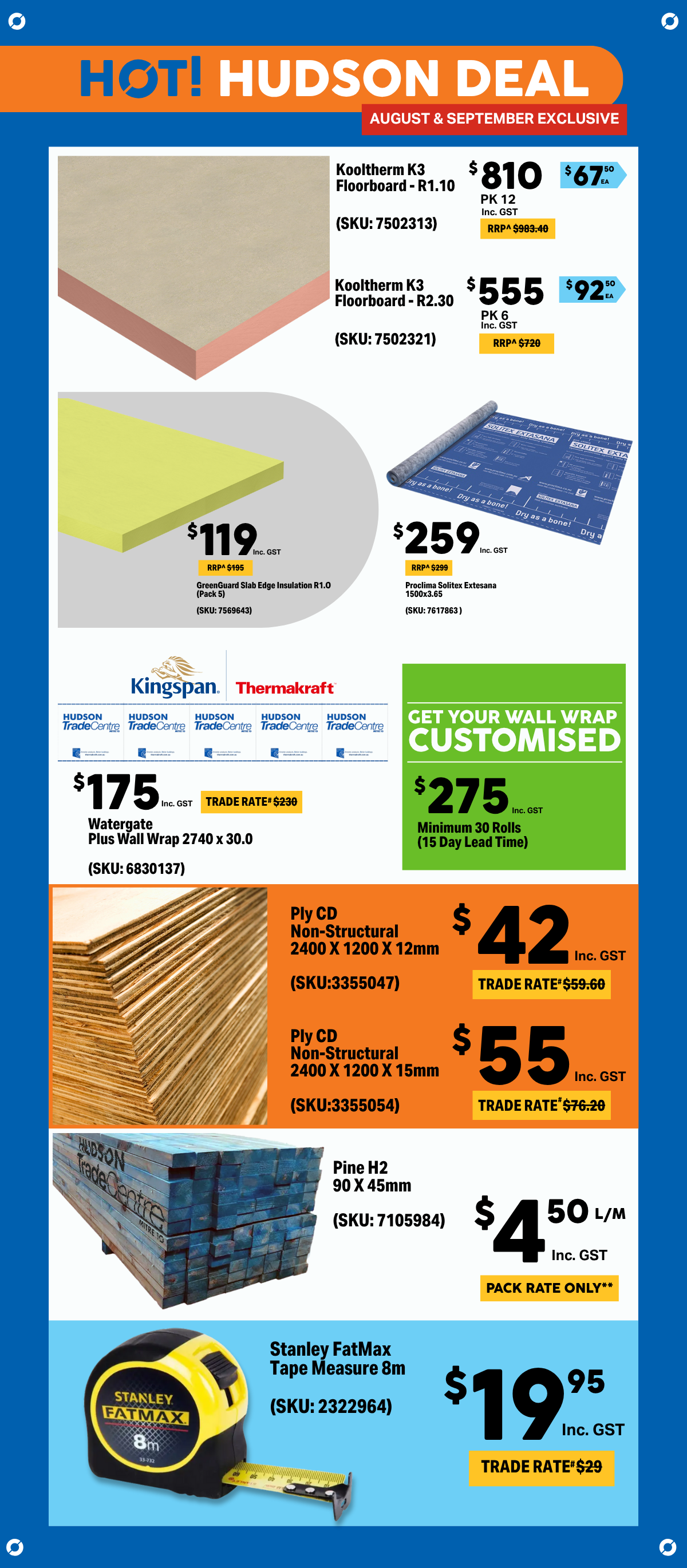 Hot Hudson Deal | August & September 25