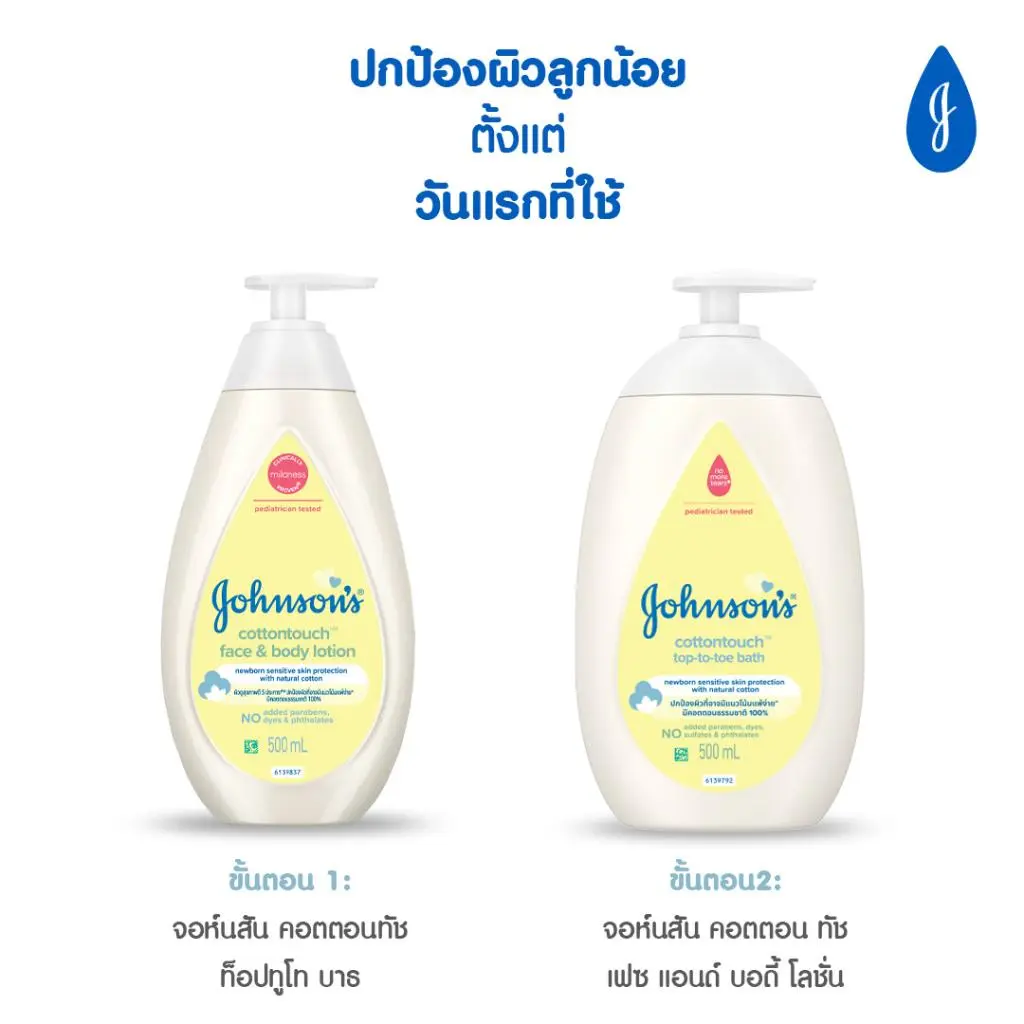 จอห์นสัน คอตตอน ทัช เฟซ แอนด์ บอดี้ โลชั่น image 5