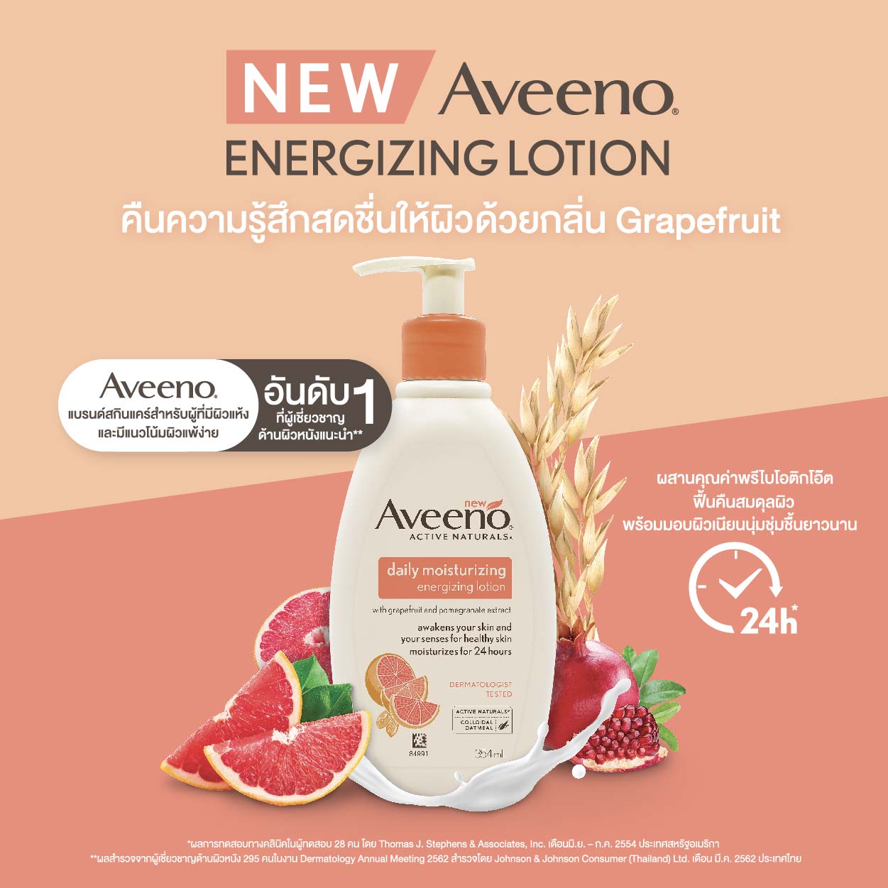 AVEENO® ACTIVE NATURALS DAILY MOISTURIZING ENERGIZING LOTION image 3