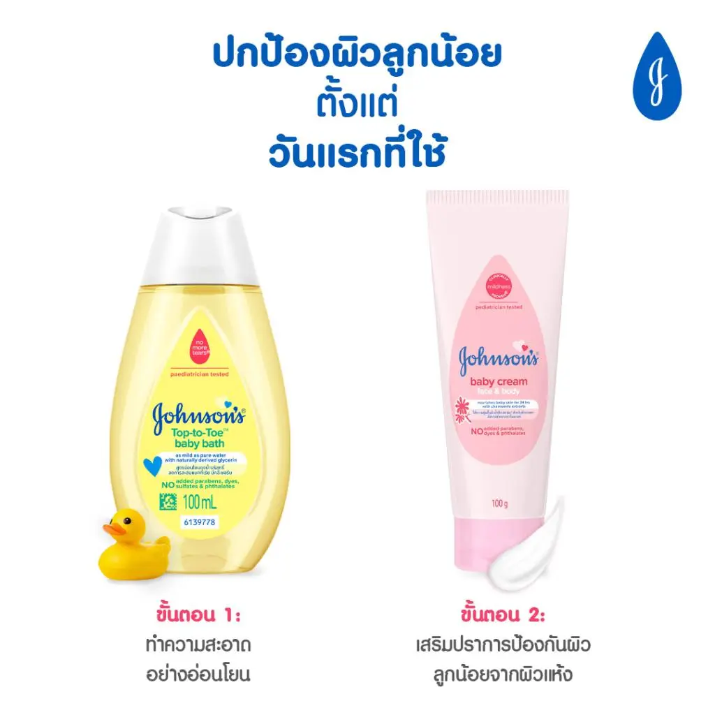 จอห์นสัน เบบี้ ครีม เฟซ แอนด์ บอดี้ image 5