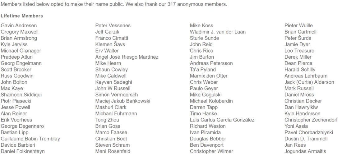 lifetime members (1)