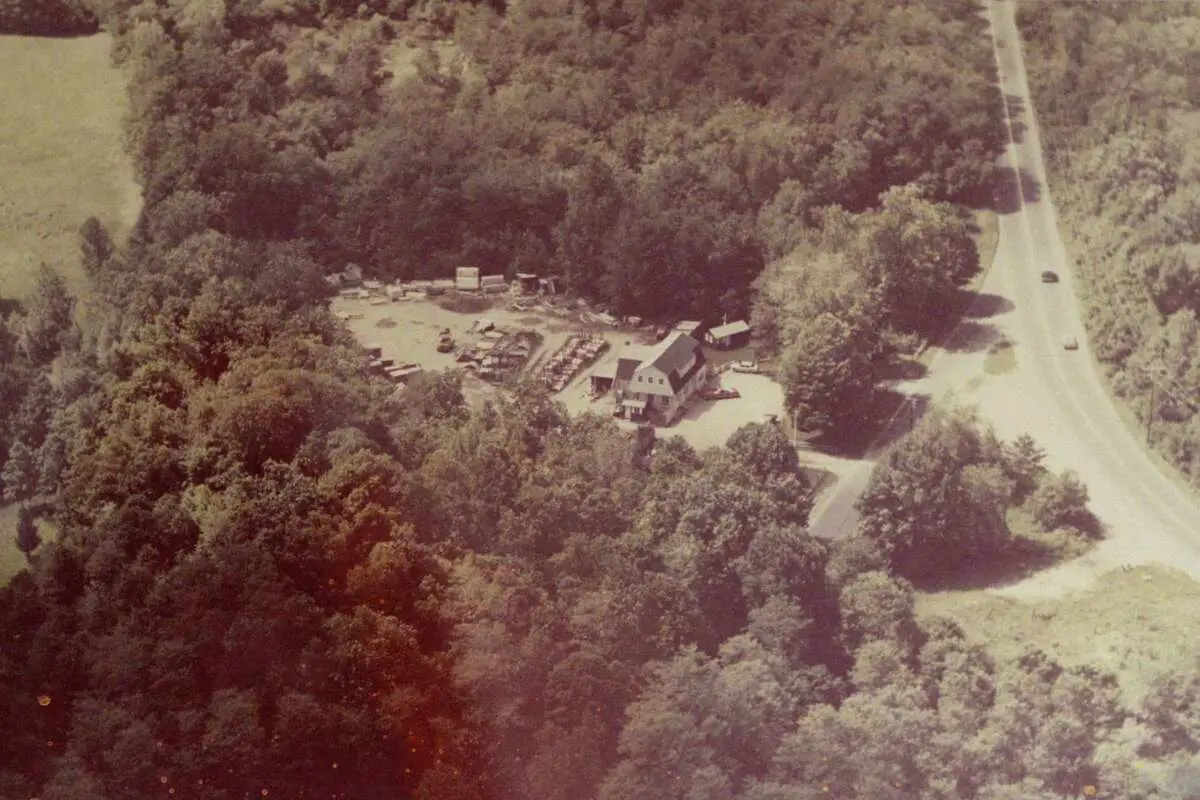 Overview of walpole plant in Maine in the 40s