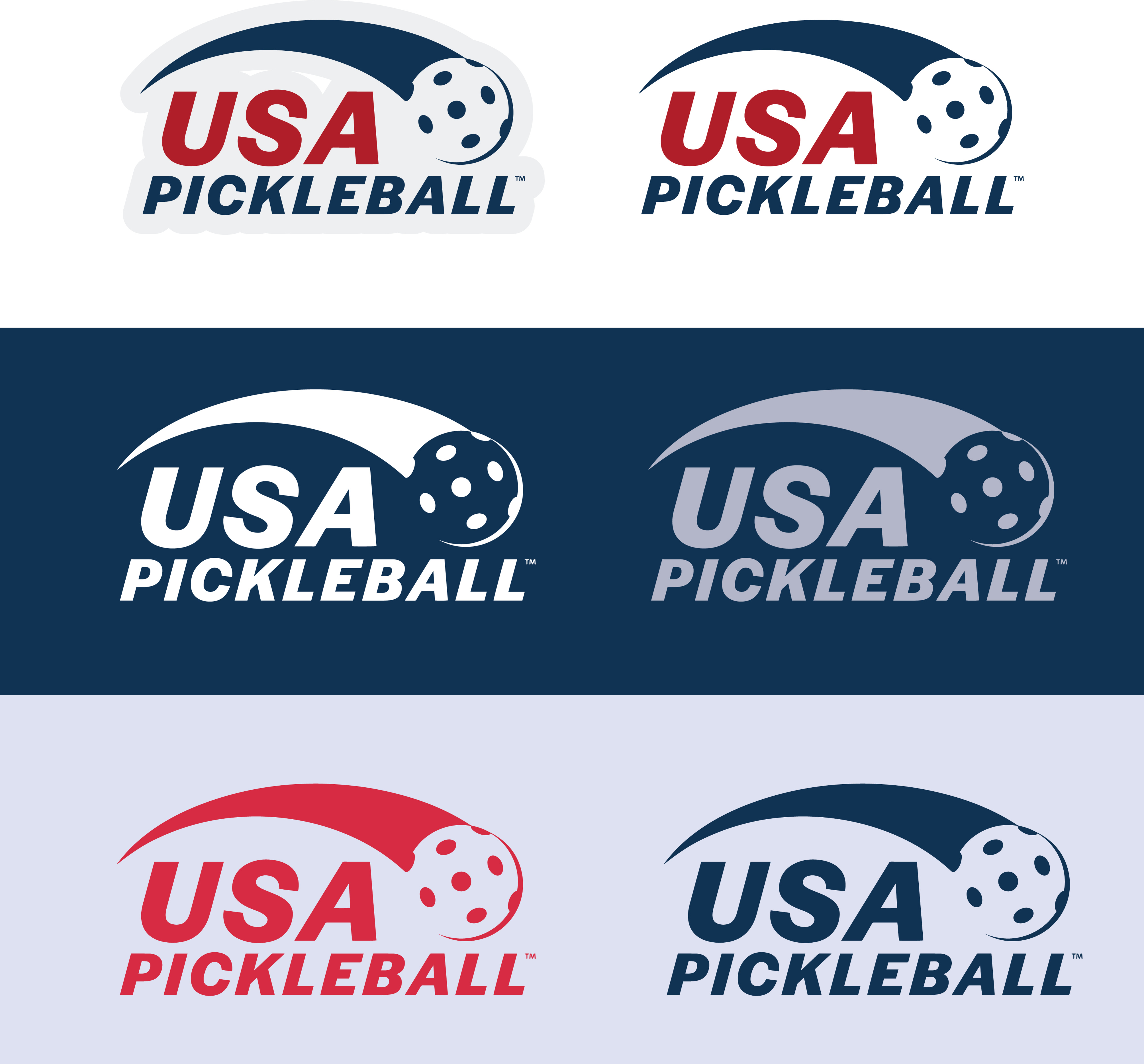USA Pickleball Logos