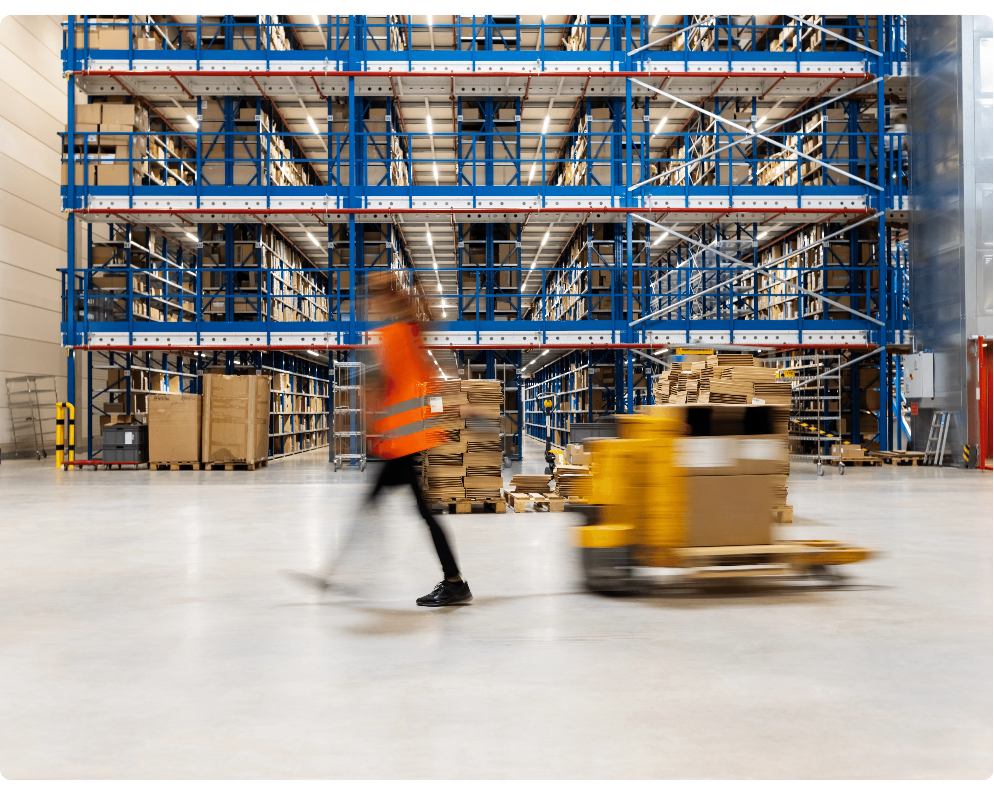 Scene from a warehouse.