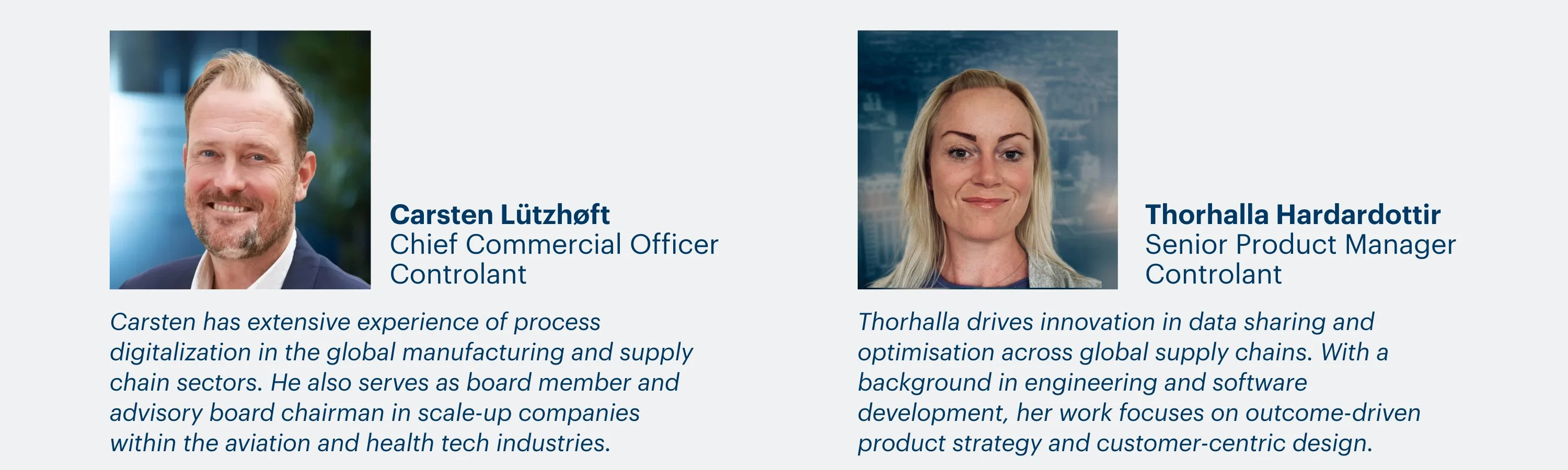 Carsten Lutzhoft and Thorhalla Austmann Hardardottir bio