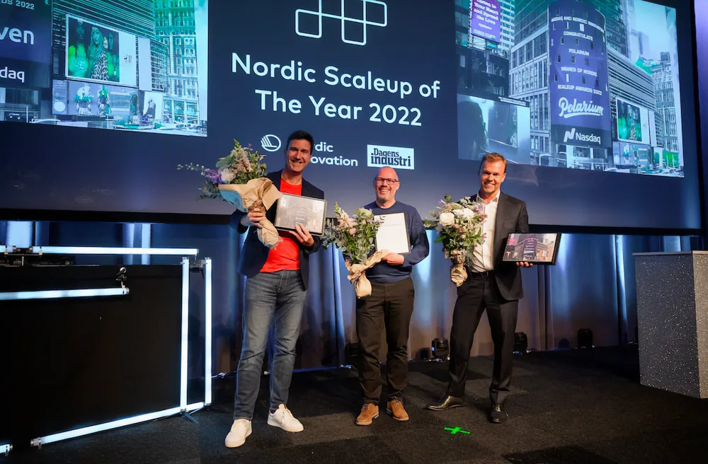 Photograph from the Nordic Scaleup Award ceremony 2022. Photo credit: Pax Engström Nyström