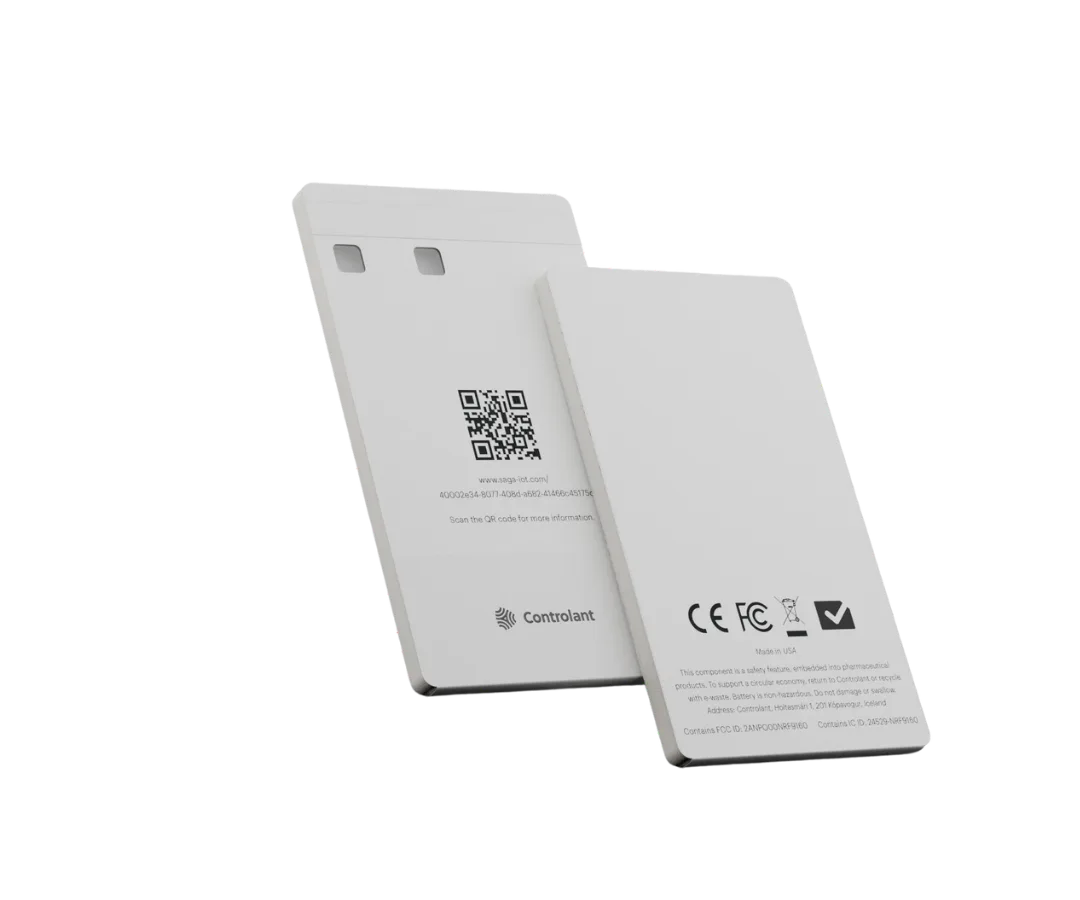 The Saga Card is a credit card sized IoT device from Controlant which will transform the monitoring of sensitive pharmaceutical products.