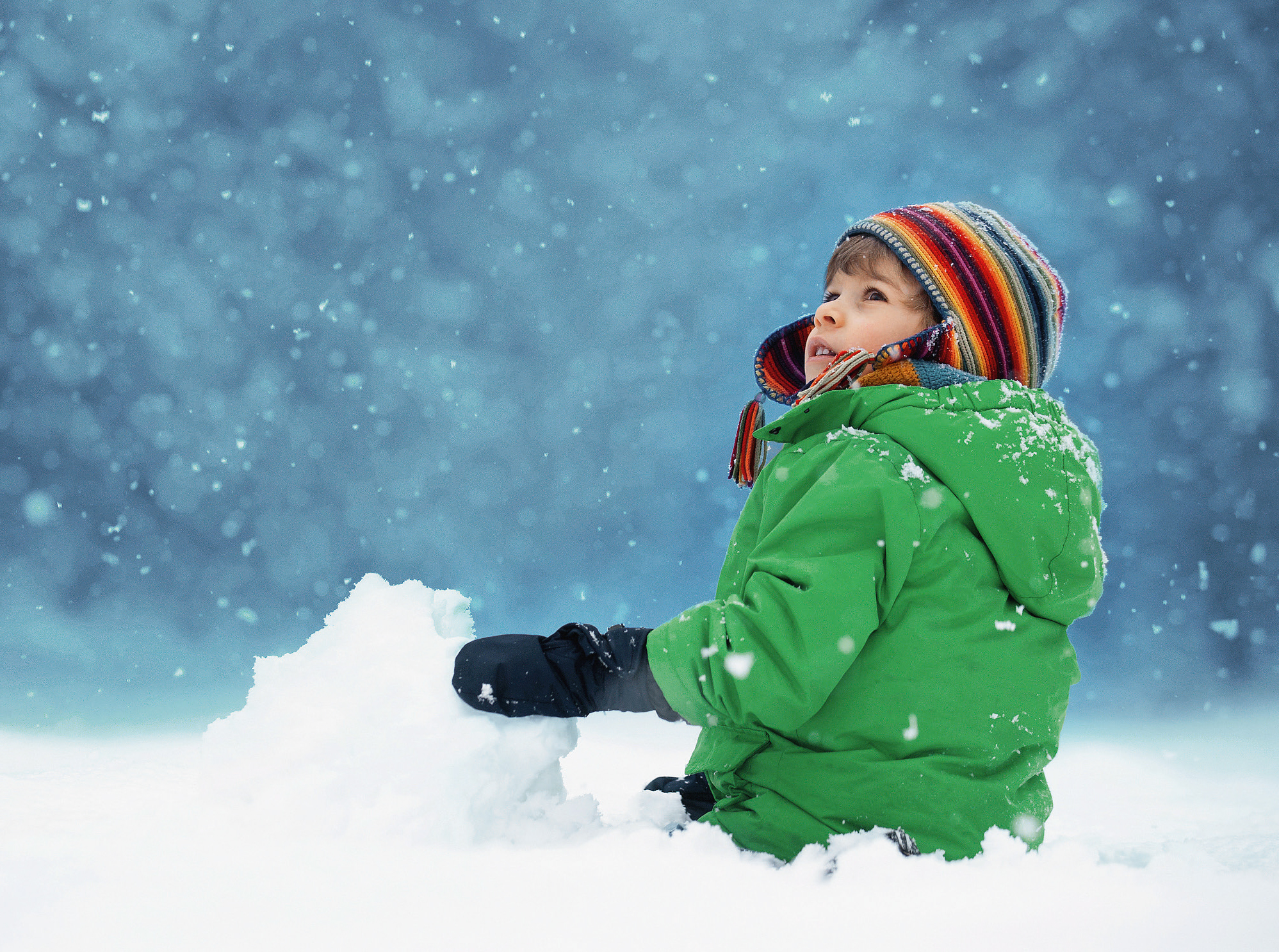 mit Seilen Monbedos niedliches dickes Kleinkind-Handschuhe warm für den Winter für Kinder von 3-6 Jahren
