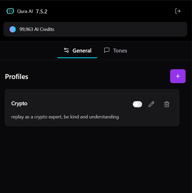 Example profile for Crypto