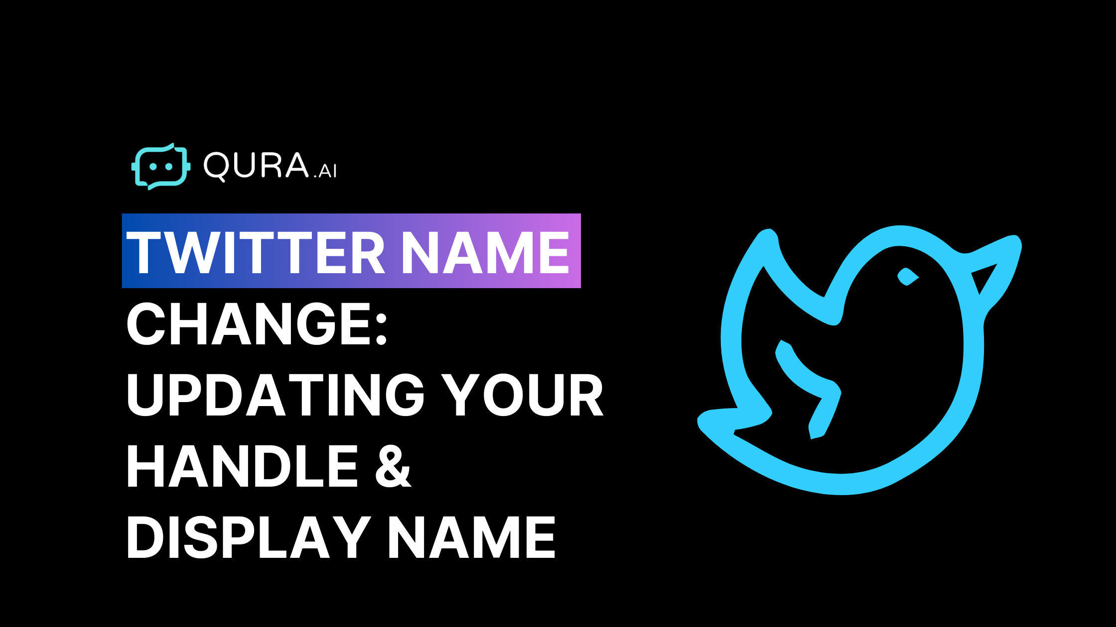 Twitter Name Change: Updating Your Handle & Display Name