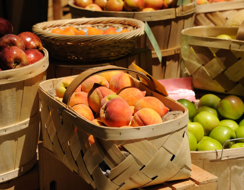 A farmer’s market in Asheville, NC.