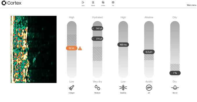 DLA software image: Result page