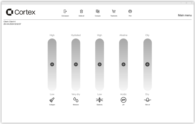 DLA software image: Main Menu