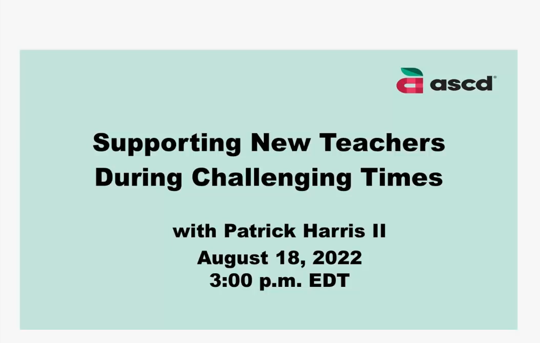 Supporting New Teachers Webinar thumbnail