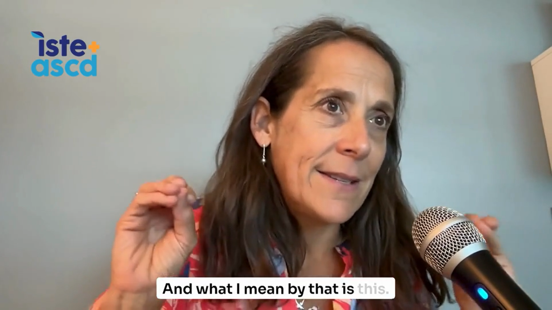 Video still of educator and author Jen Schwanke speaking on the ISTE+ASCD podcast.