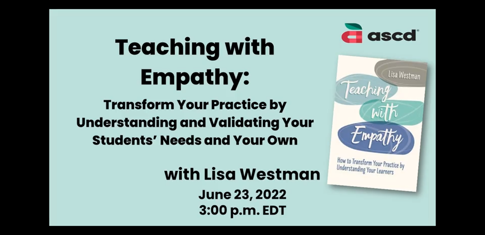 Teaching with Empathy webinar thumbnail