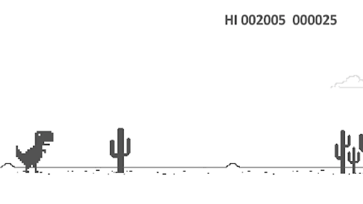 Chrome Dino Meets Arduino by Mavemadeit