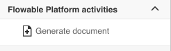 Generate Document Activity in Flowable