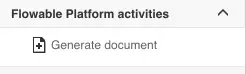 Generate Document Activity in Flowable