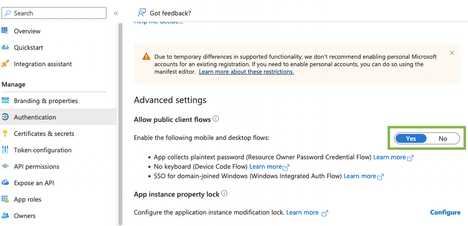 "Allow public client flow" is required for OAuth2 client credentials grant.