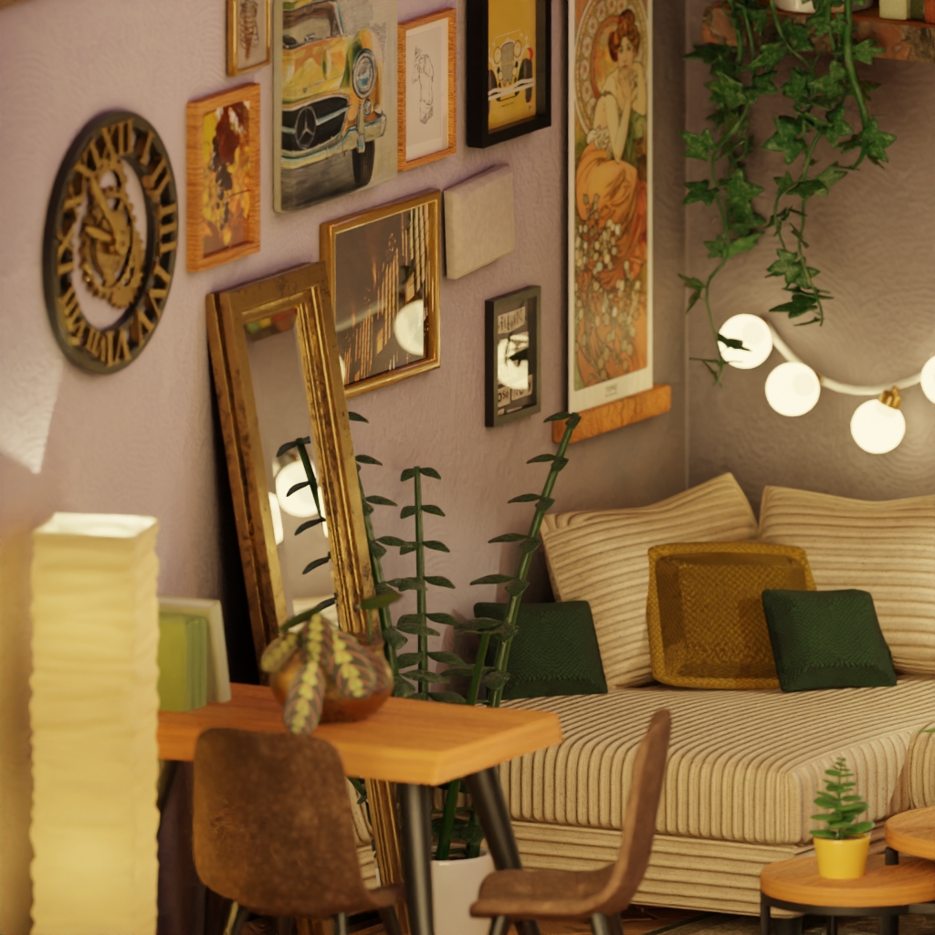 3D Living Room