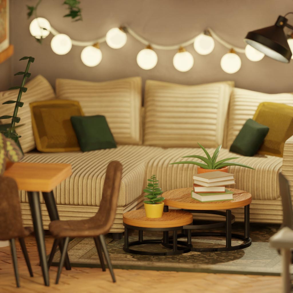 3D Living Room