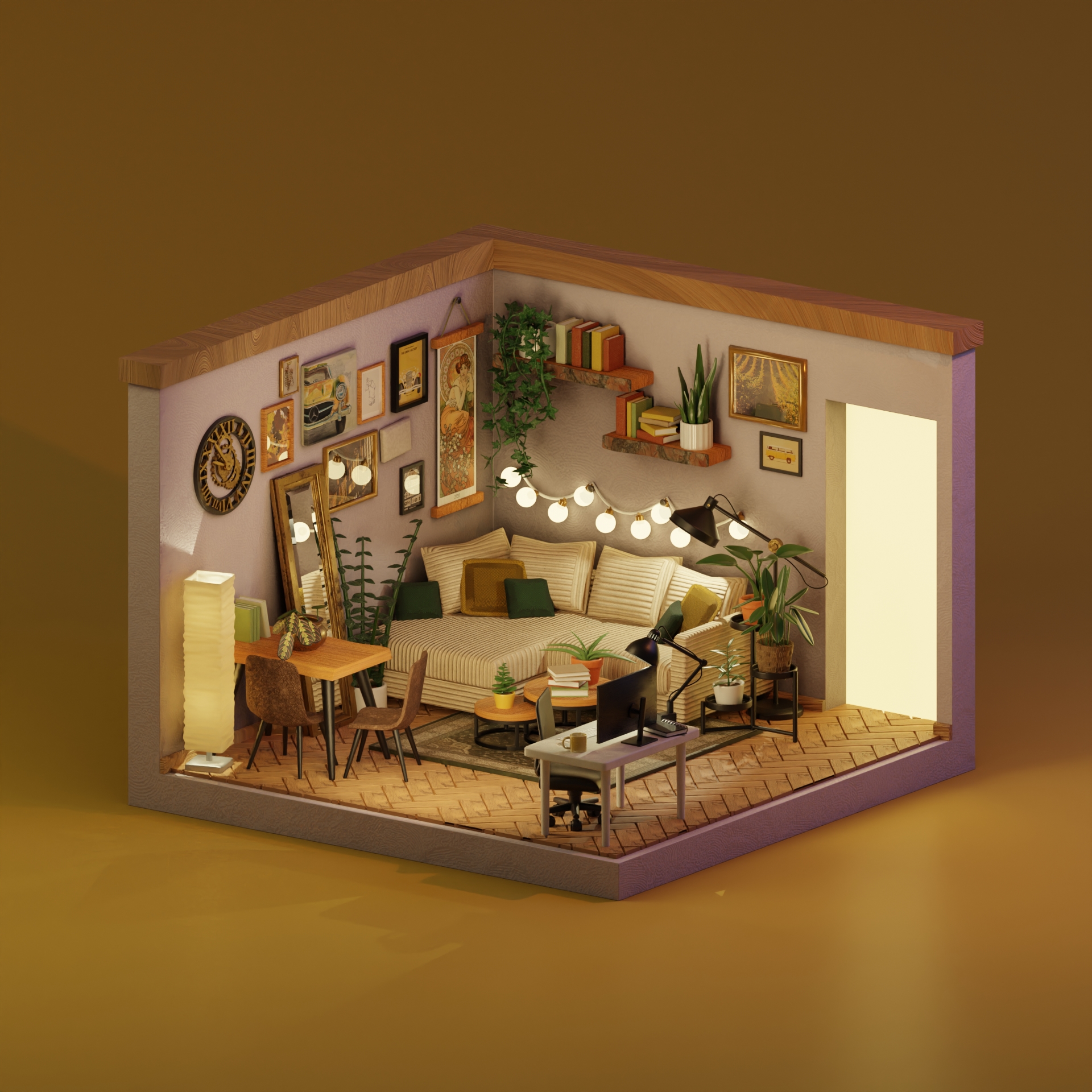 3D Living Room