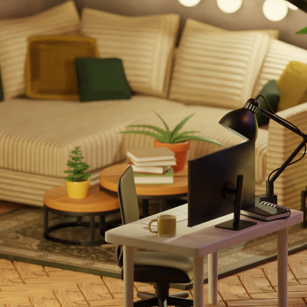 3D Living Room
