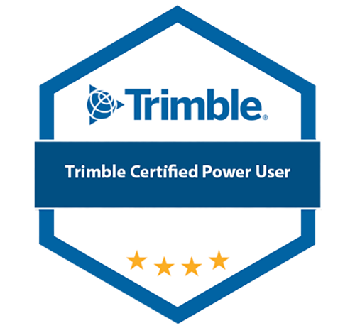 Trimble Certified Power User badge