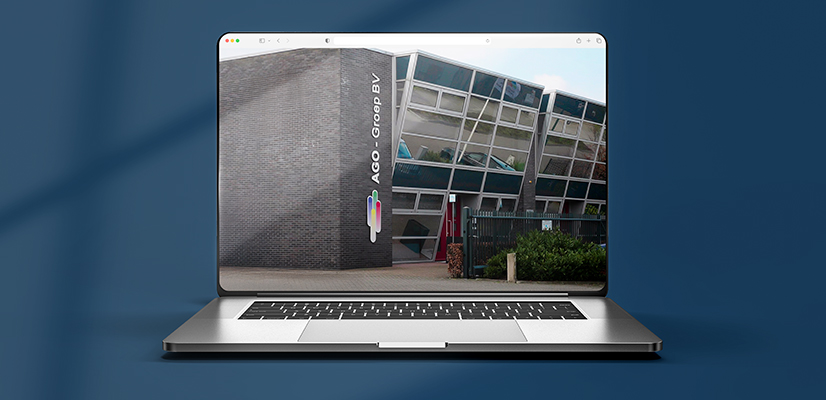 Laptop screen showing a AGO customer story about streamlining work processes by digitizing operations using Viewpoint Field View.