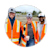 Young professionals on job site in reflective vests smiling at camera