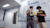 Two students at Swinburne University Trimble Technology Lab modeling with Trimble geospatial equipment