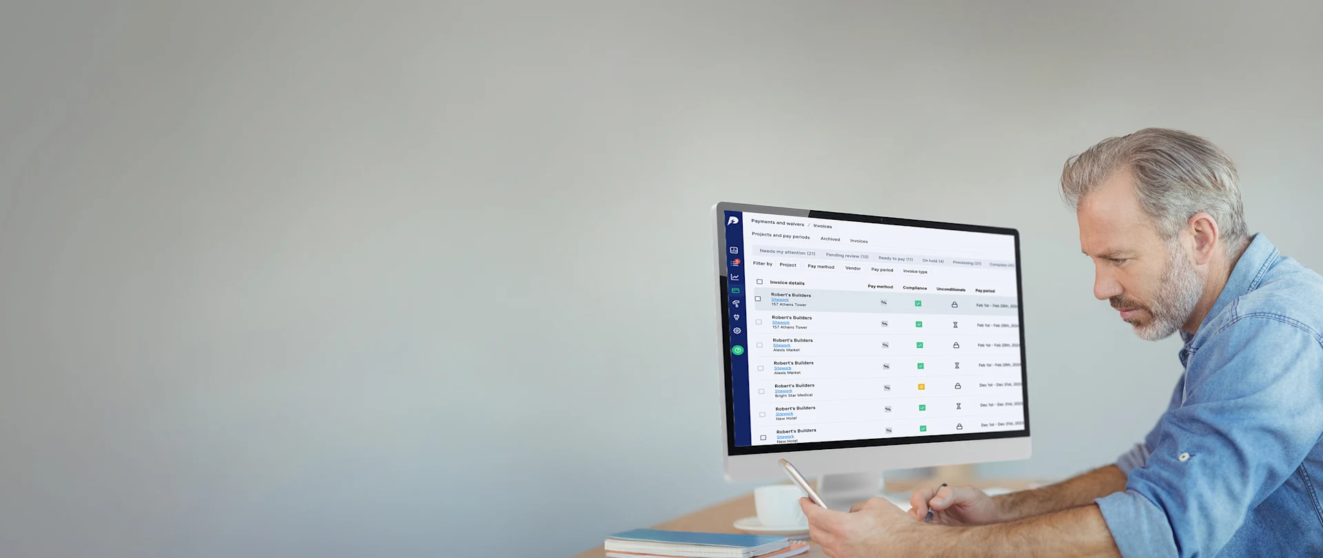 Bouwfacturatiesoftware Trimble Pay - Hero-afbeelding