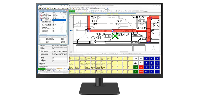 Écran affichant Fabrication SmartTools, un logiciel de dessin mécanique.
