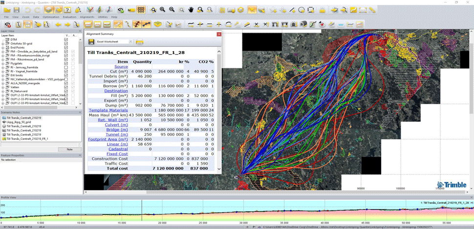 Trimble technology plots alignment scenarios for Sweden’s first-ever high-speed railway
