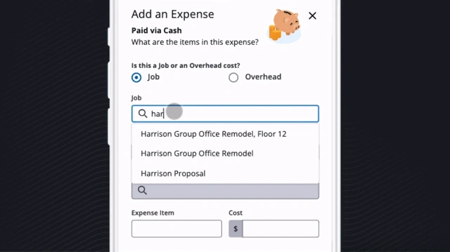 Video showing how to add expenses to the right jobs and phases in Trimble Financials.