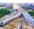 Aerial view of new road under construction