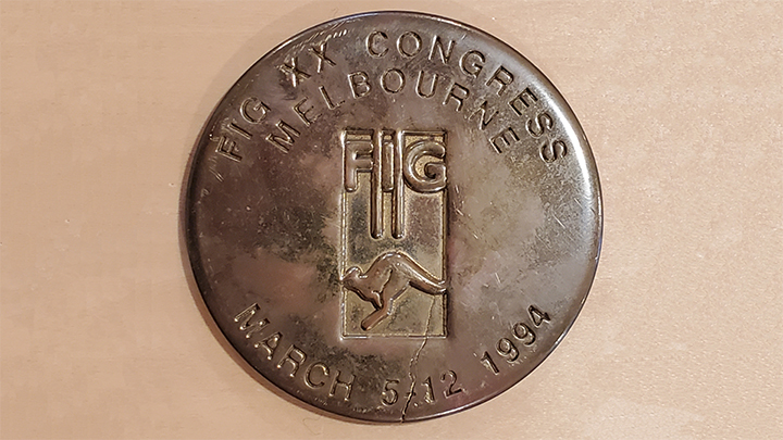 1994: Coin from conference in Melbourne, Australia