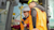 People in hard hats and Trimble vests operating heavy machinery