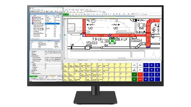 A desktop monitor displays Fabrication SmartTools software.