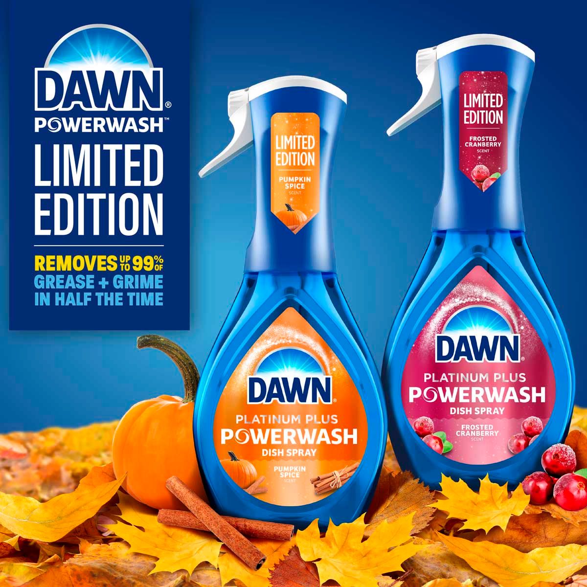 Dawn Powerwash Limited Edition - Removed Up To 99% Of Grease + Grime In Half the Time