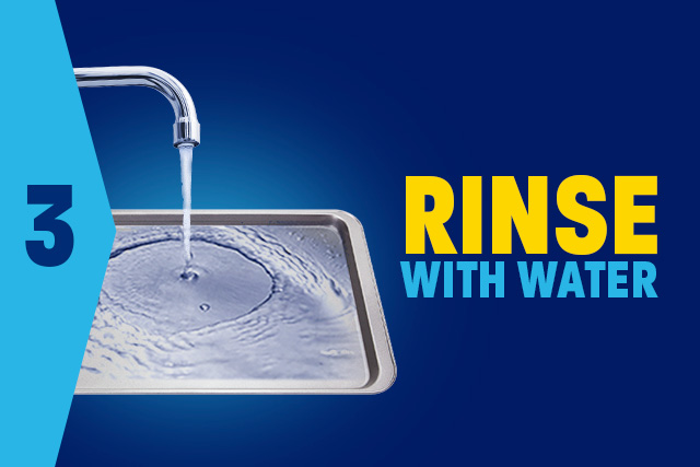 Rinse with water