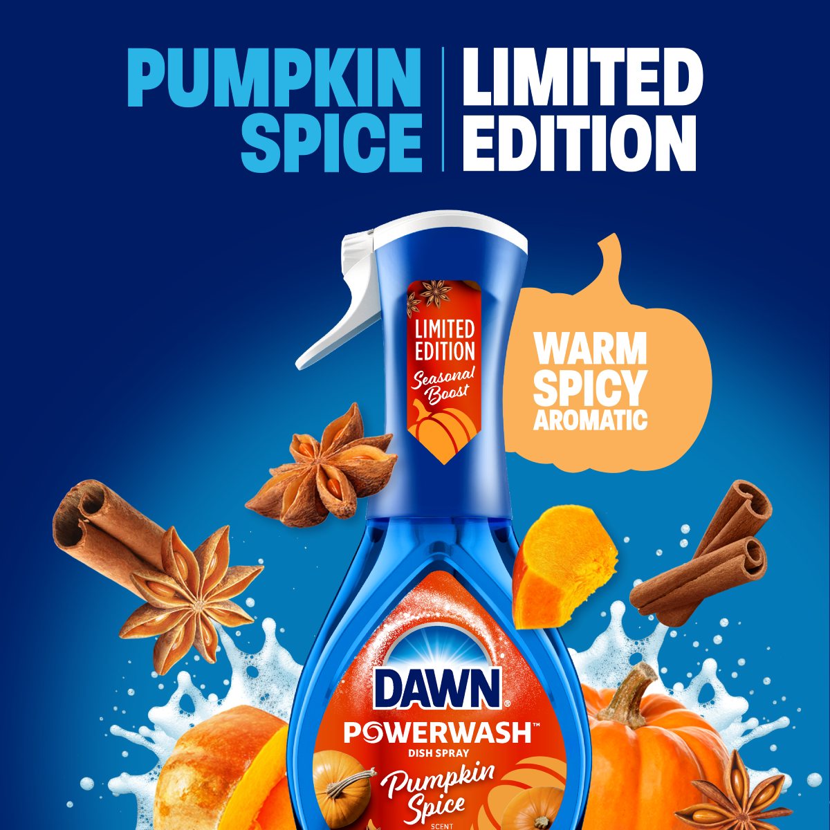 Dawn Platinum Powerwash Dish Spray, Pumpkin Spice Scent | Dawn